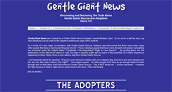 Desktop Screenshot of gentlegiantnews.com